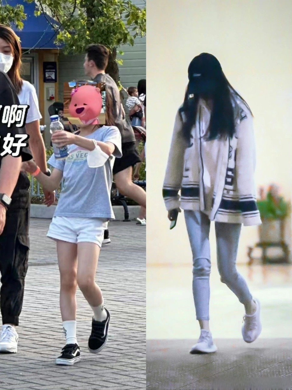 网友加拿大偶遇刘恺威小糯米,小糯米都这么大了,看起来很像杨幂小时候