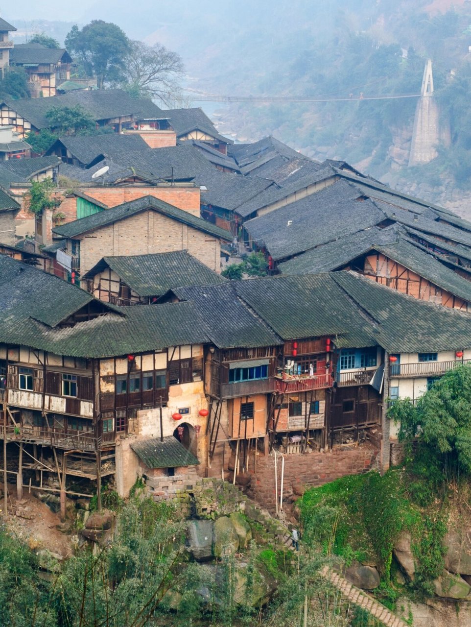 贵州赤水,丙安古镇 丙安古镇在贵州省赤水市中南部,位于赤水河中游的