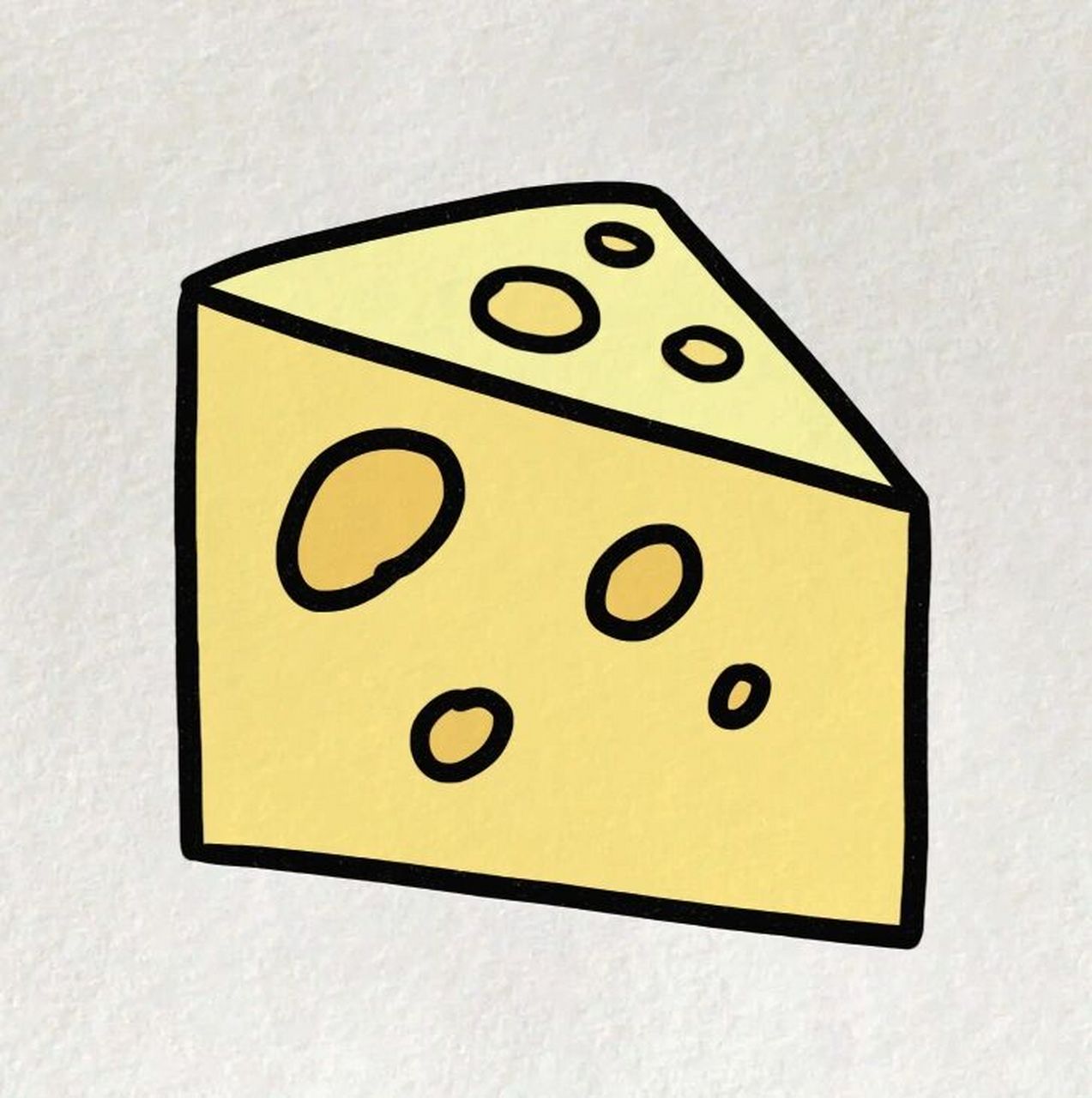 奶酪简笔画法图片