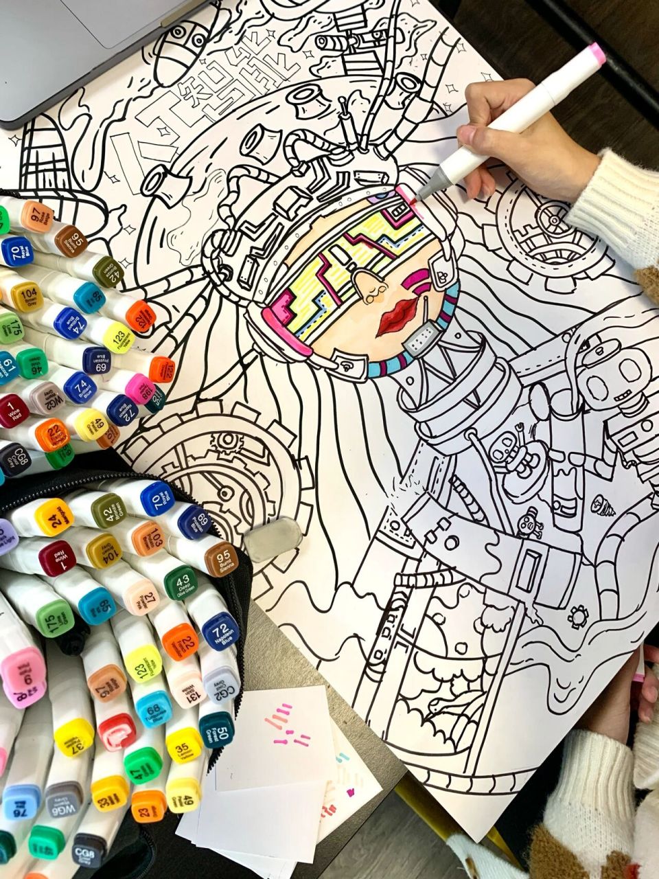 人工智能机器人|科创主题画 六年级小朋友|临摹作品