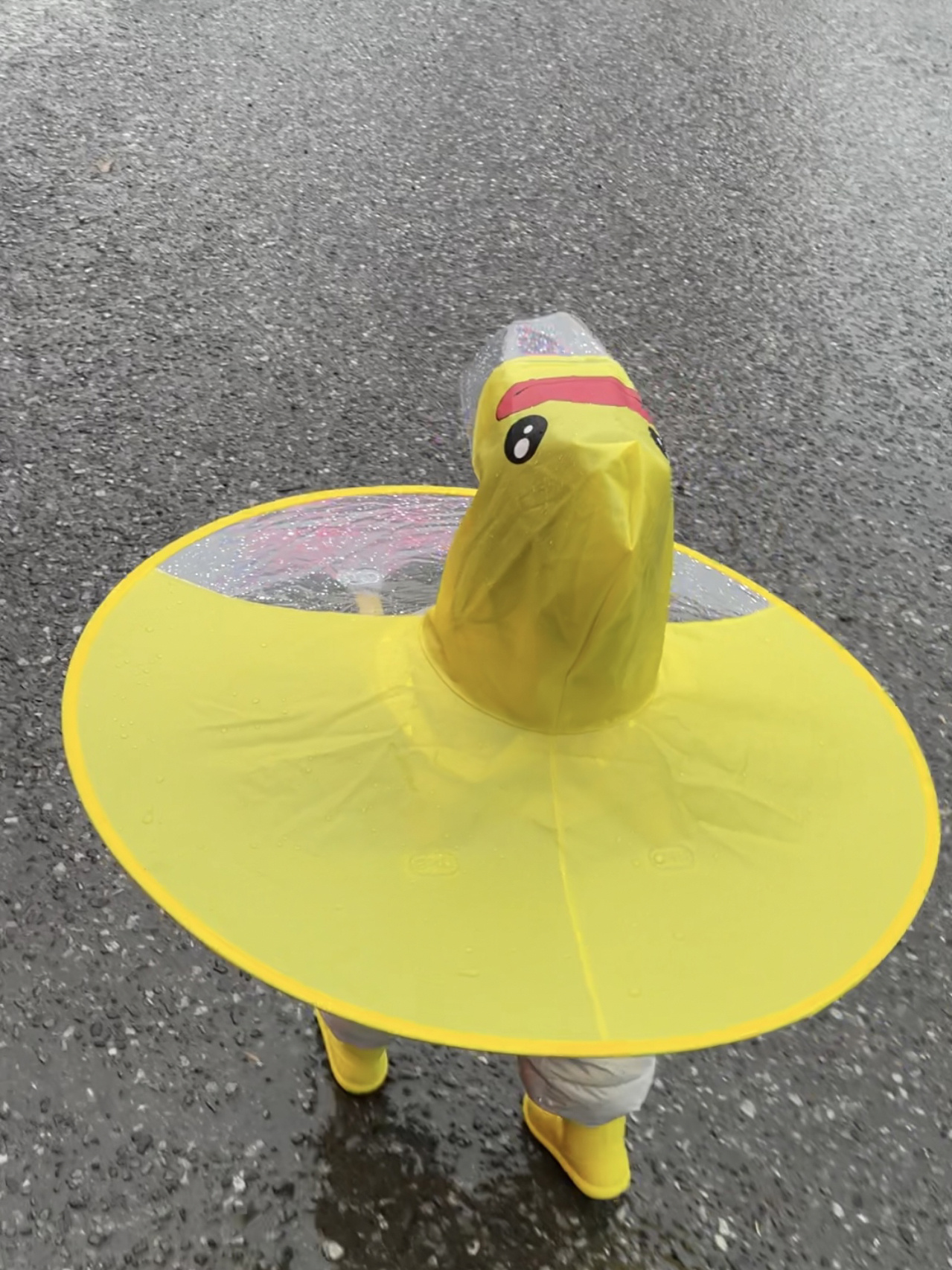 说梦话也会喊鸭鸭[笑哭] 小朋友的快乐真的好简单～ #宝宝雨衣