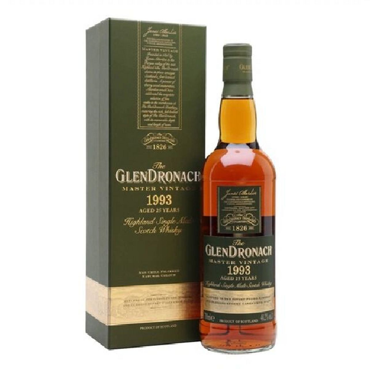 格兰多纳 1993_25年 单一麦芽威士忌 glendronach master vintage