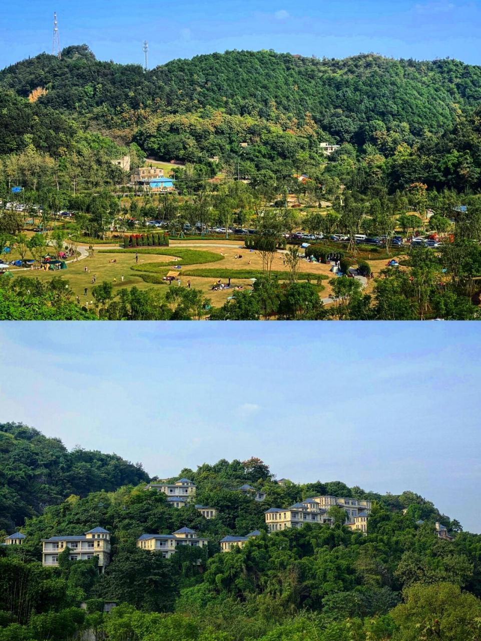 99地址:景区位于九龙坡玉清寺后面的中梁山上,直接导航"重庆花博园"
