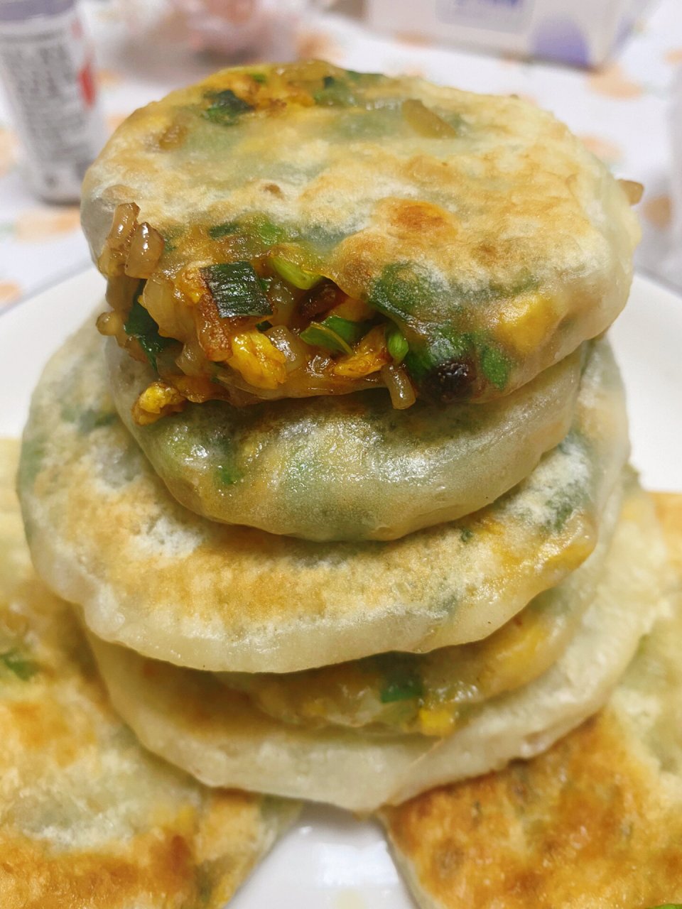 韭菜饼照片图片