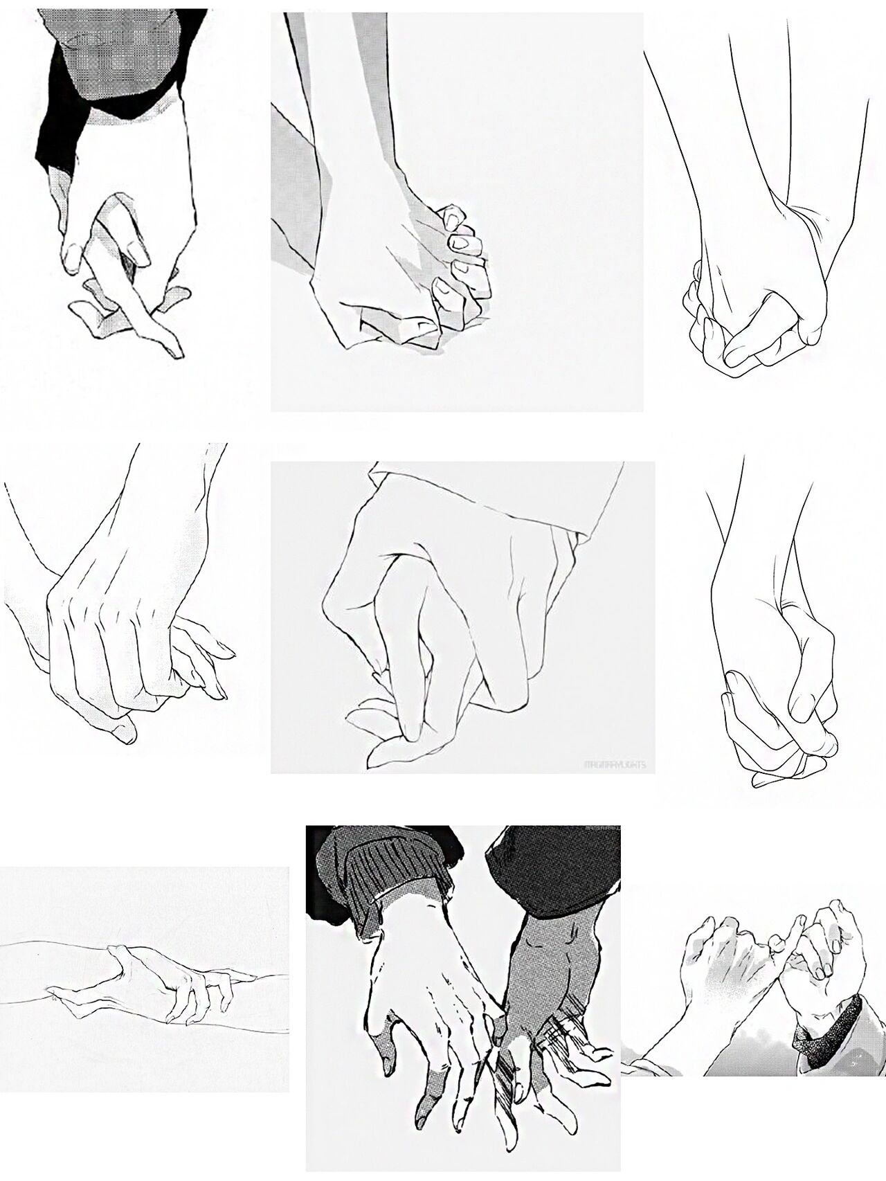 十指紧扣手部动作姿势素材参考!超甜耶709915