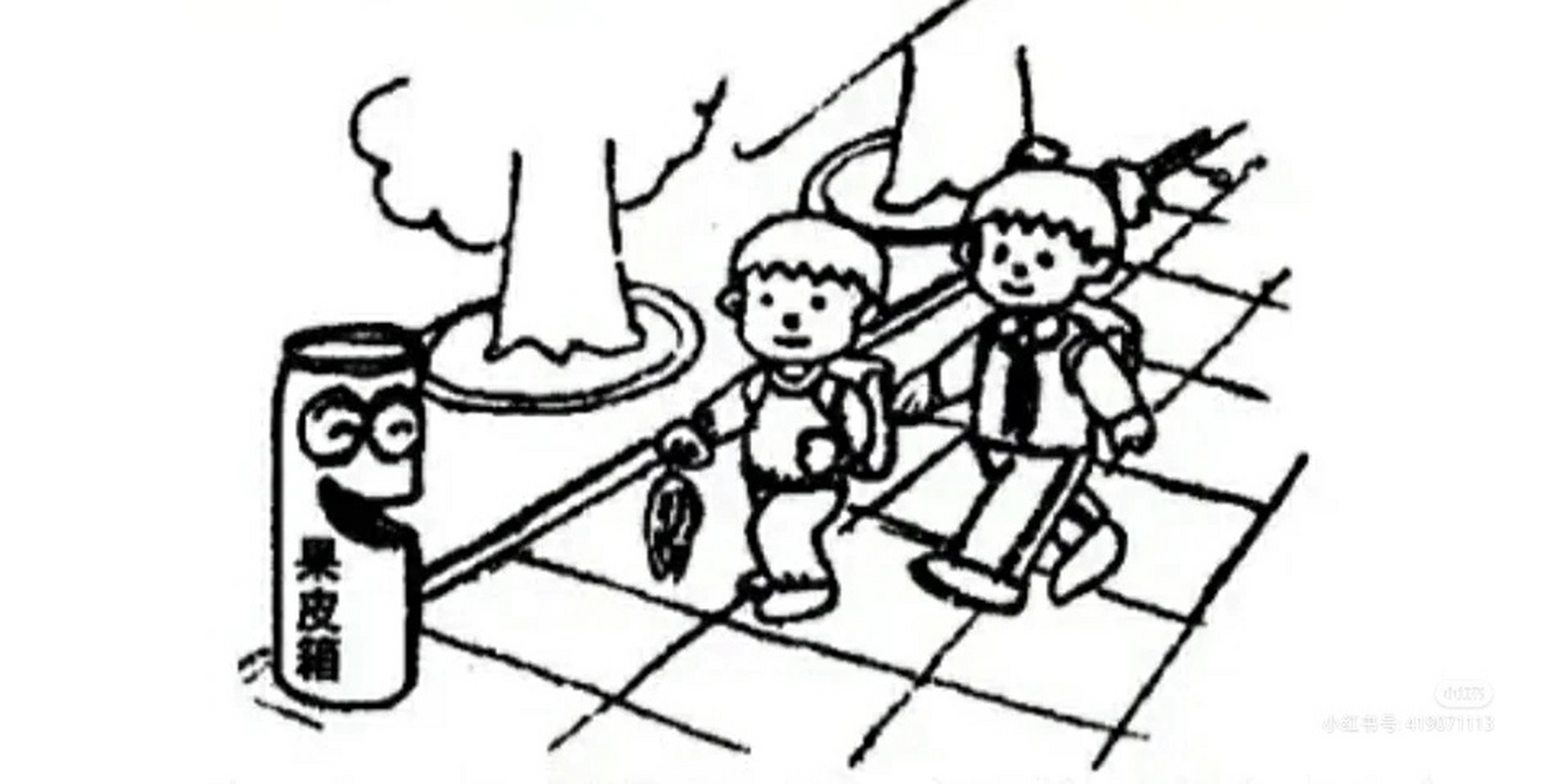 看图写话 不乱扔垃圾 不乱扔垃圾 空气清新的早晨,阳光温和地撒向大地