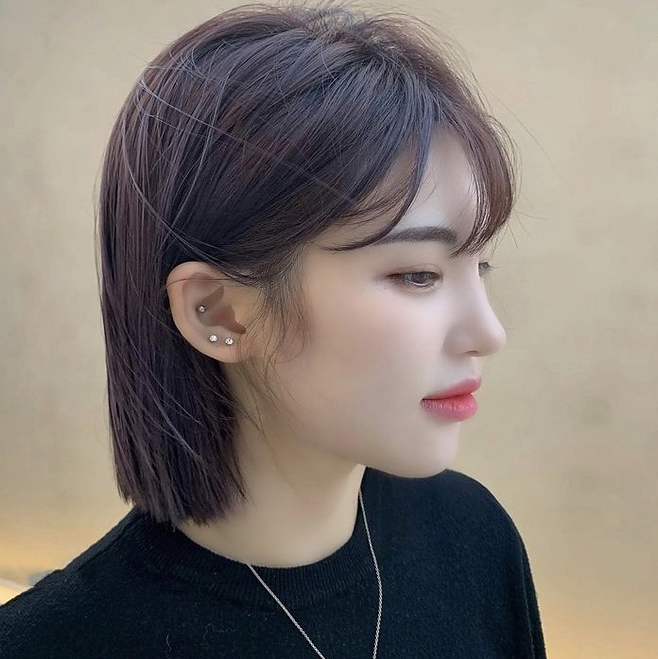 适合短发女生黄皮肤 的质感显白发色!