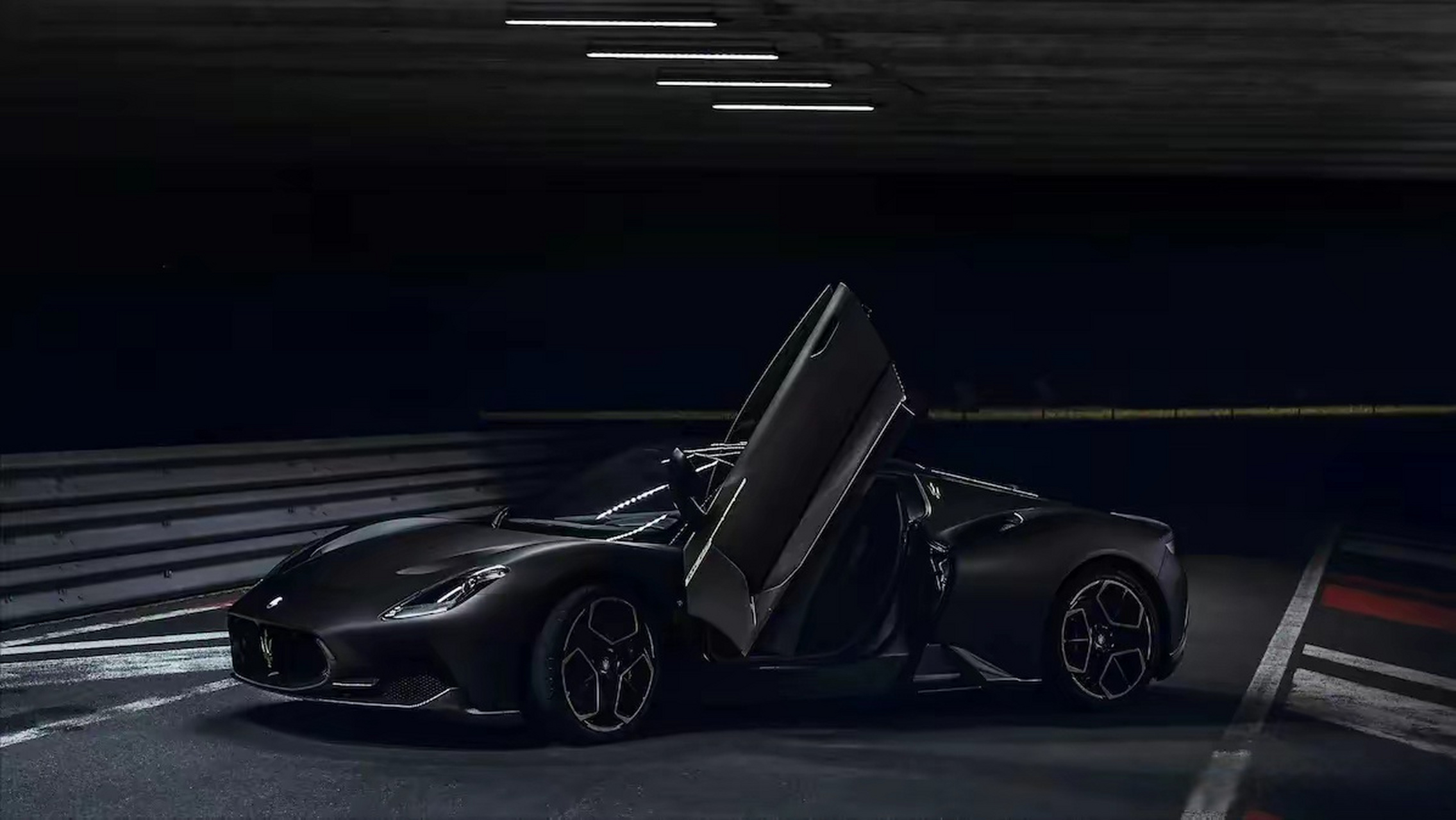 豪车超跑#近日, 玛莎拉蒂mc20 notte发布,基于mc20打造,全球限量肥圹