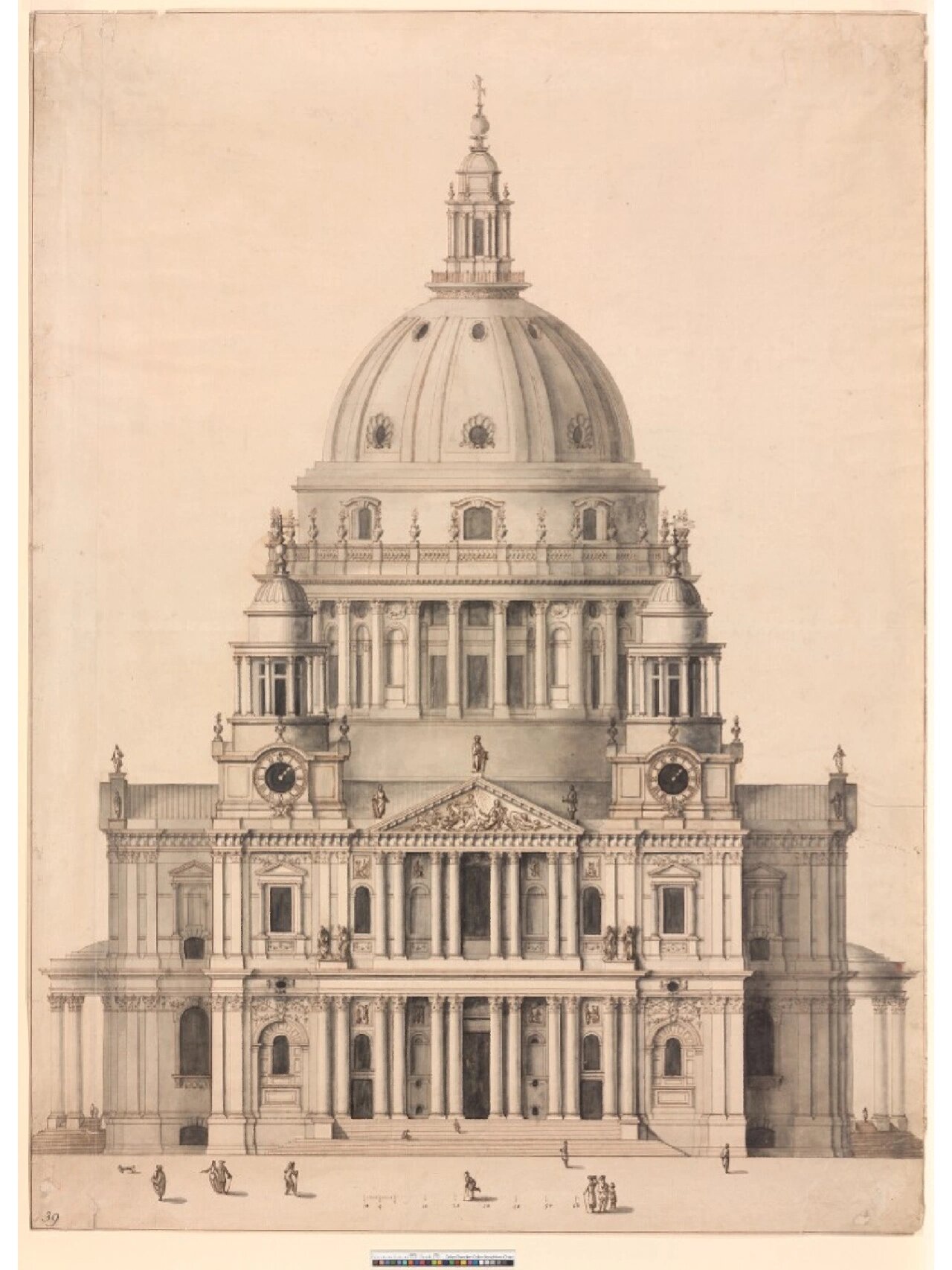 分享一组罗马风格的大教堂手绘图