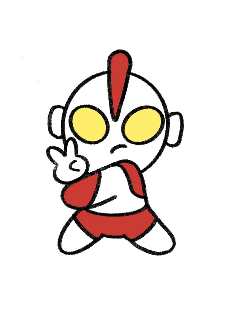 手残党学简笔画附教程7315咸蛋超人 手残党学简笔画附教程73