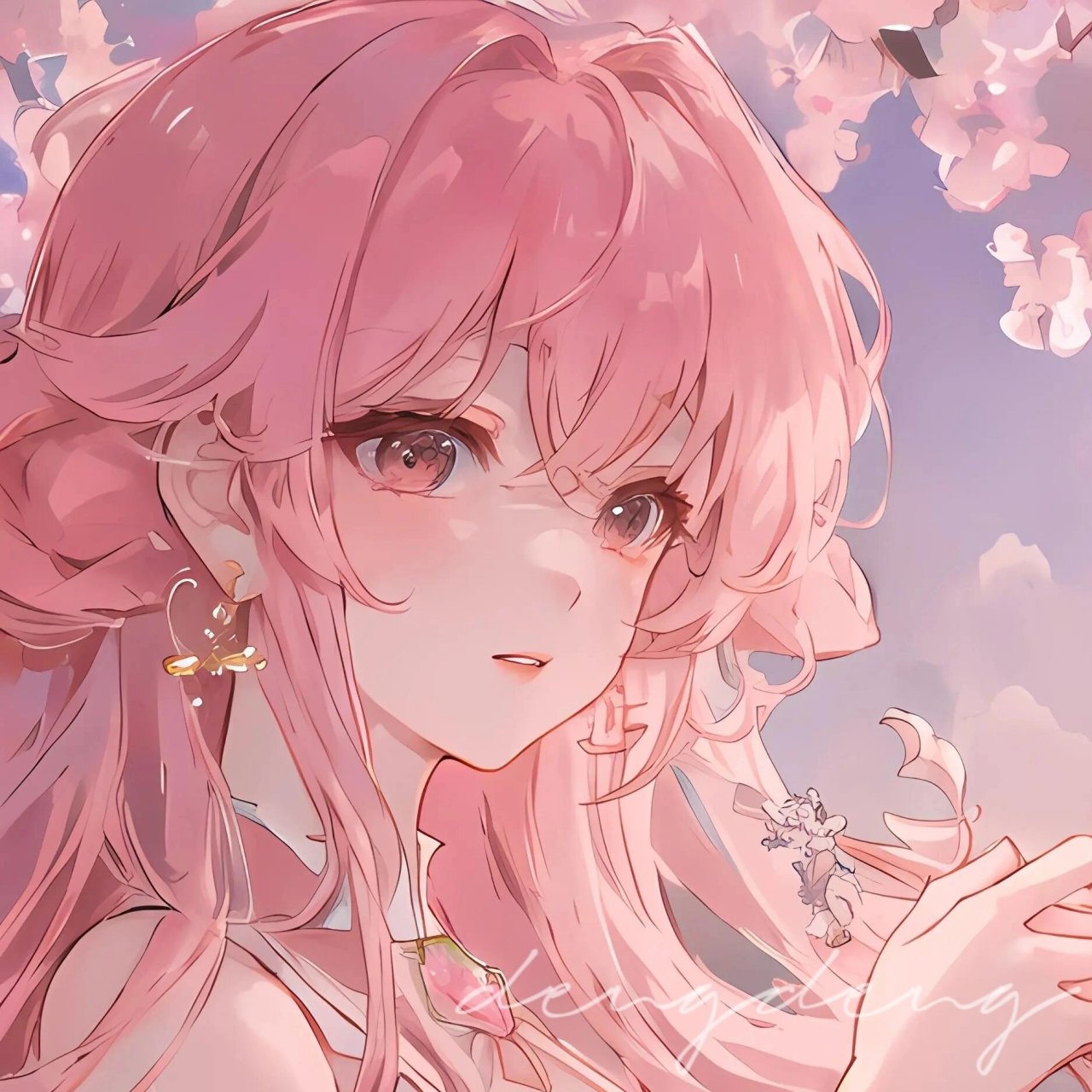 二次元粉色系闺蜜头像