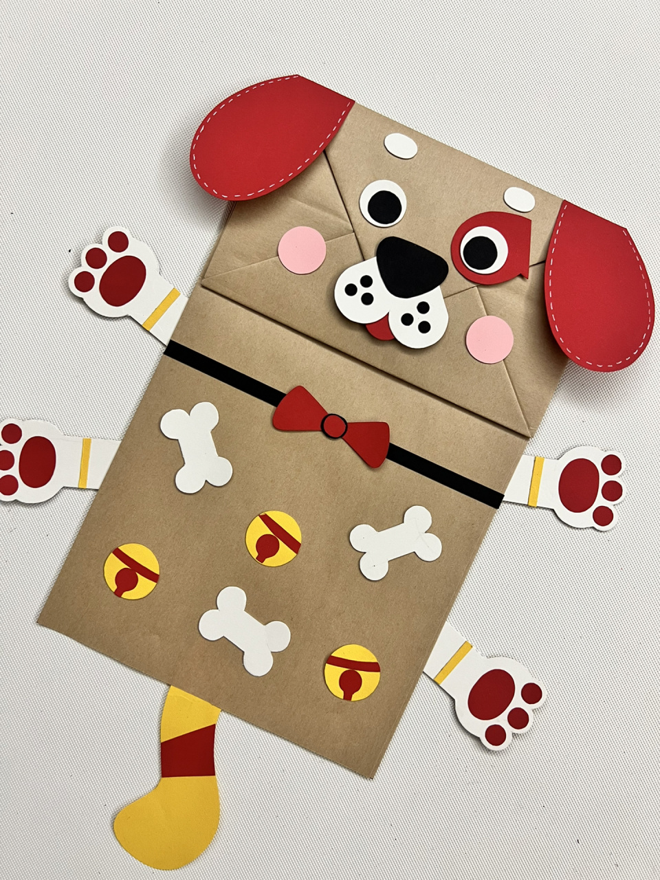 diy创意牛皮纸袋手偶《十二生肖—狗》