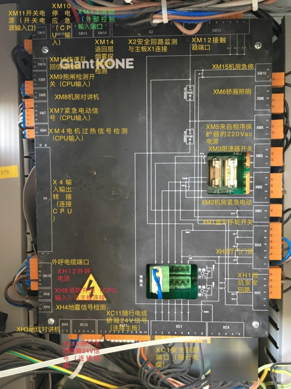 通力电梯板子插件图解图片