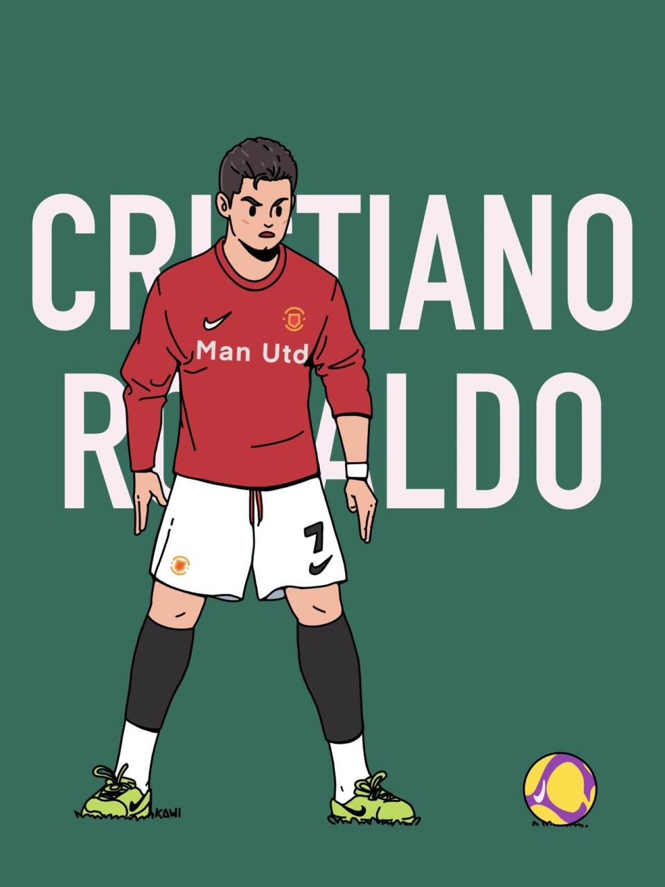 【原创插画】c罗任意球 c罗任意球