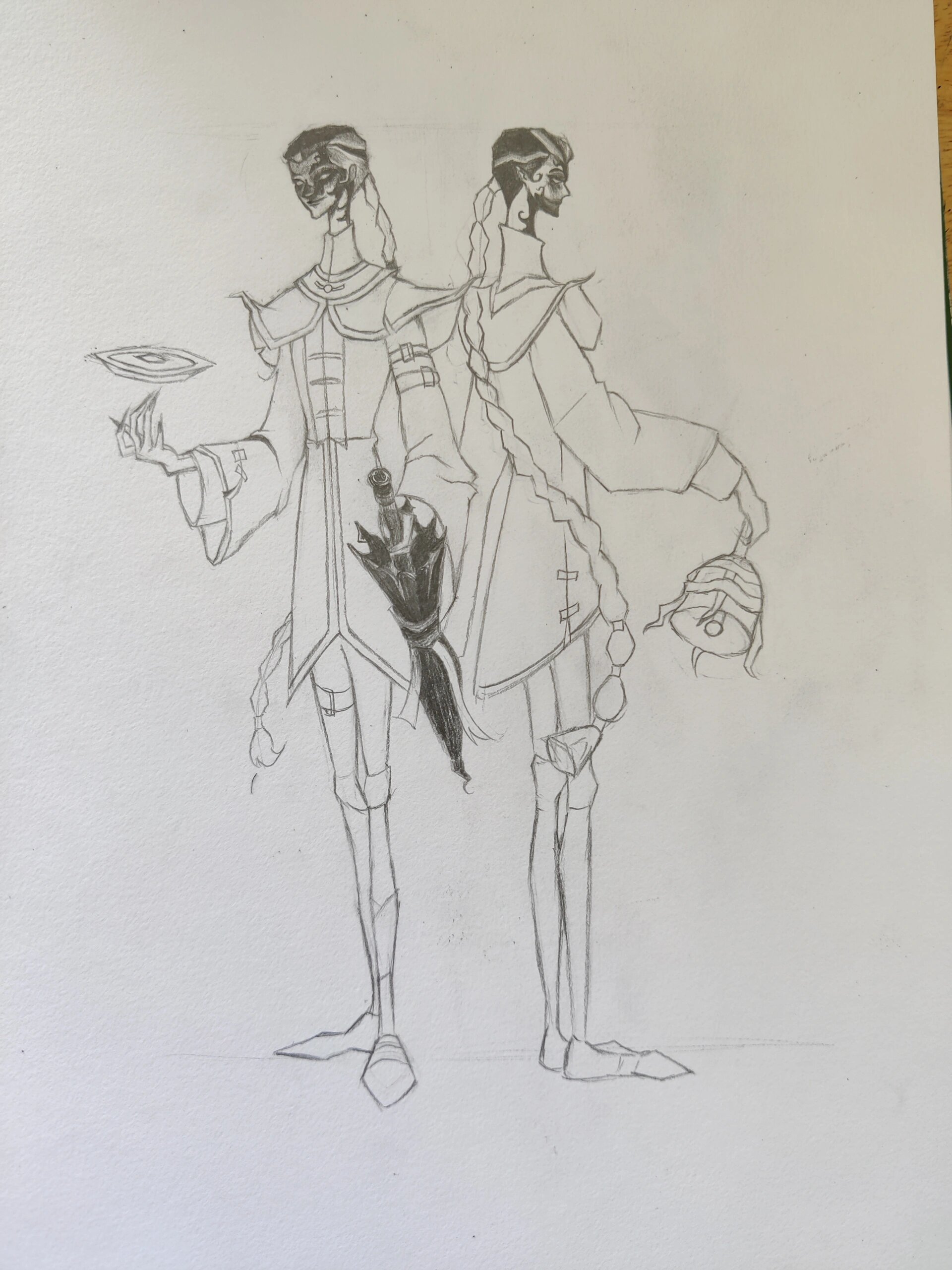 宿伞之魂手绘临摹