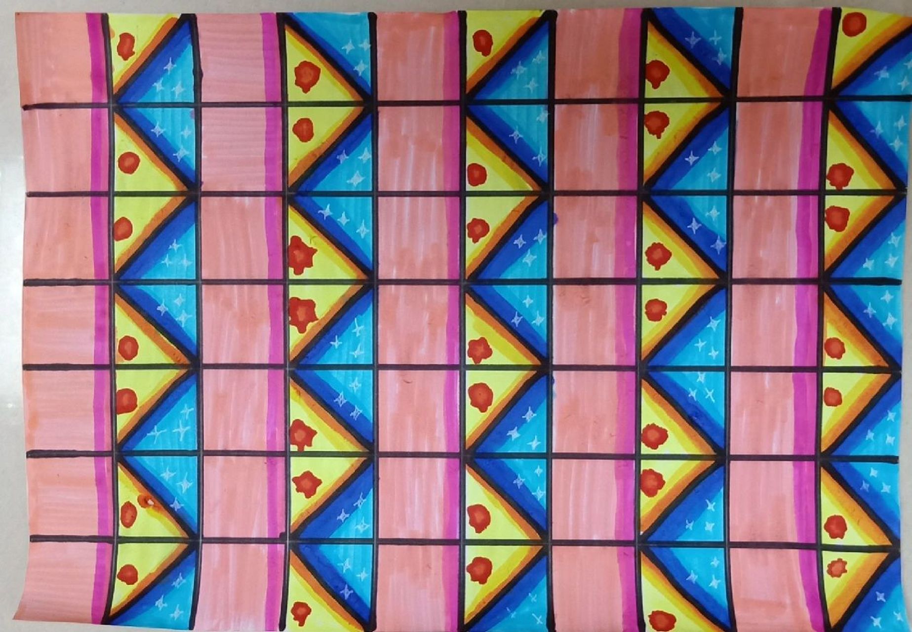 我画的密铺图案(不喜勿喷) 点个赞吧