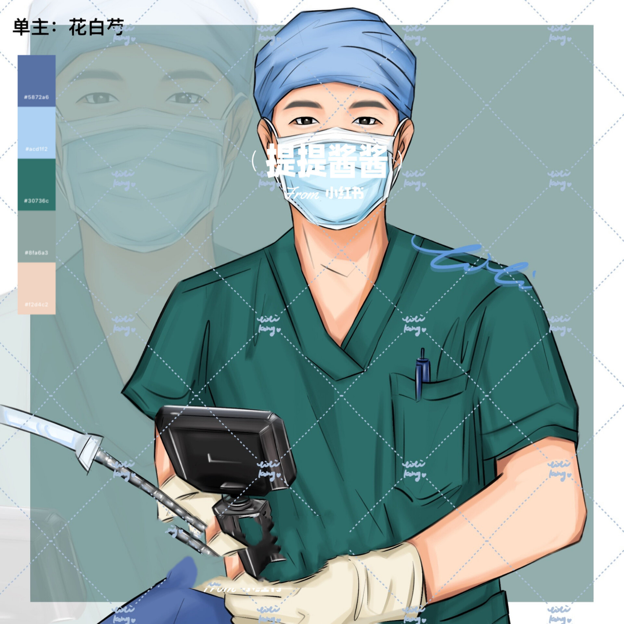 头像定制|男医生 【外科治病,麻醉保命】 麻醉科医生跟其他临床科医生