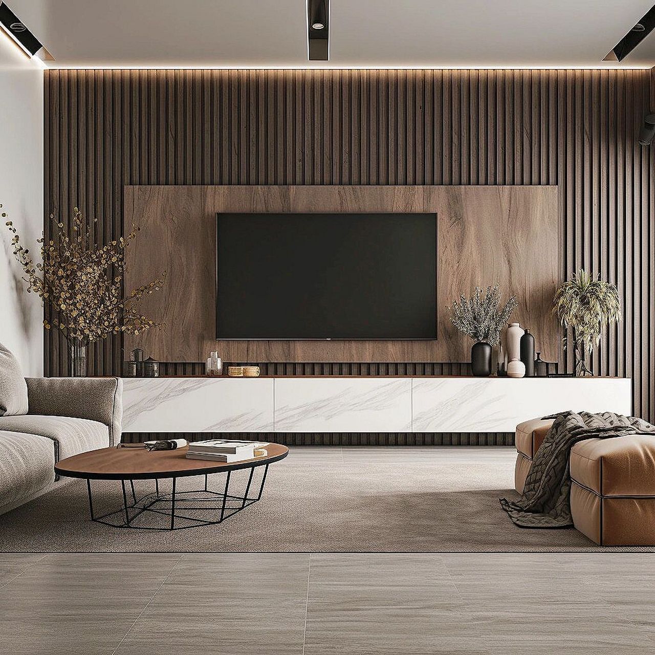 极简客厅电视背景墙,谨记这7点小tips:166 纯色背景墙96选择一种