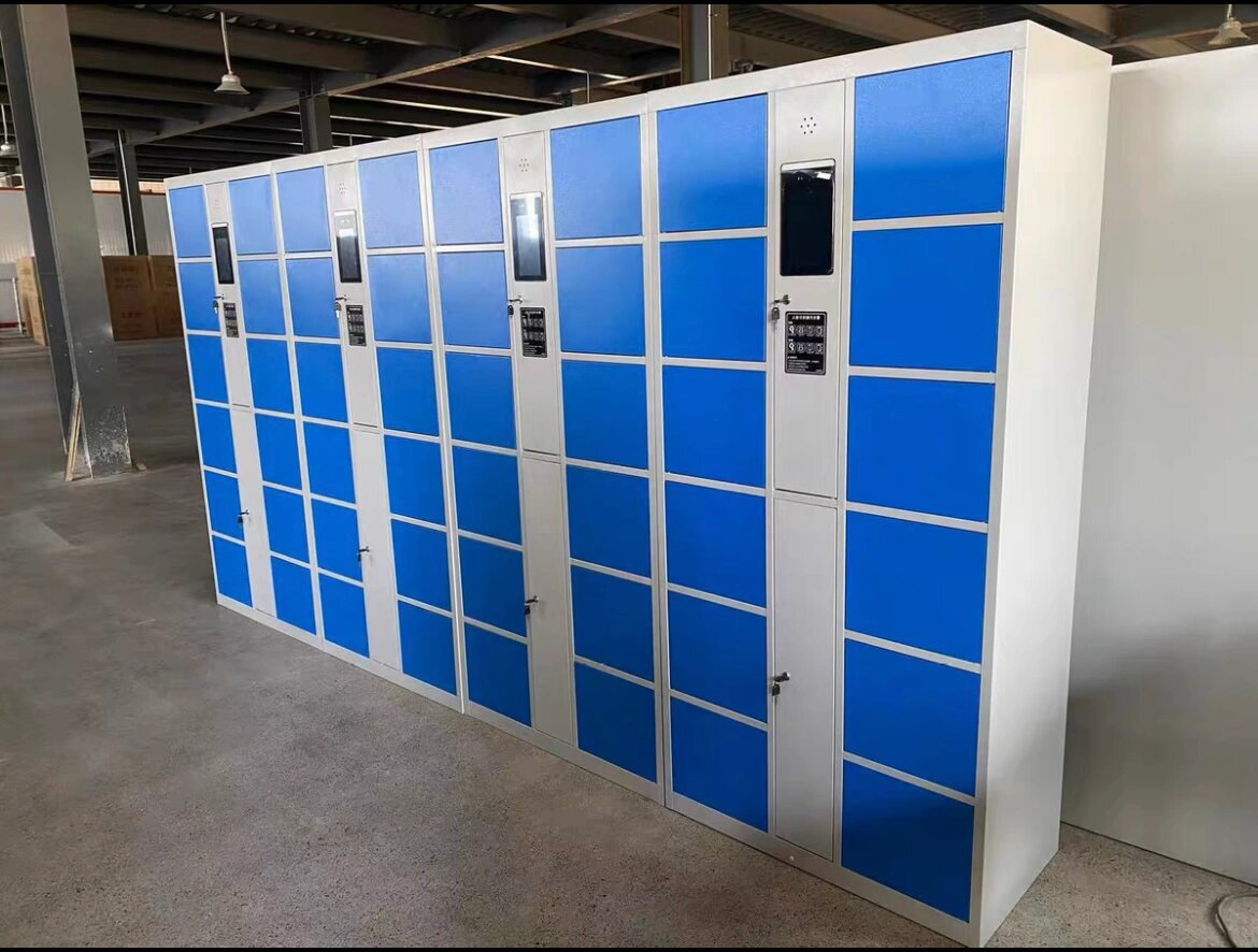 智能储物柜超市电子存包柜商场游泳馆寄存柜 全新 人脸识别智能储物柜