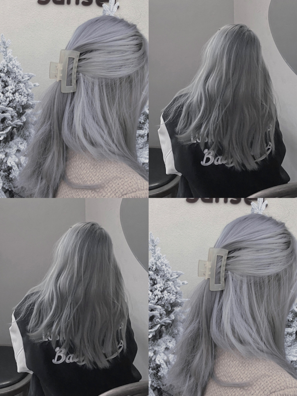 梦幻感灰蓝色,高级感发色 99素颜也温柔的发色,春夏季流行发色!