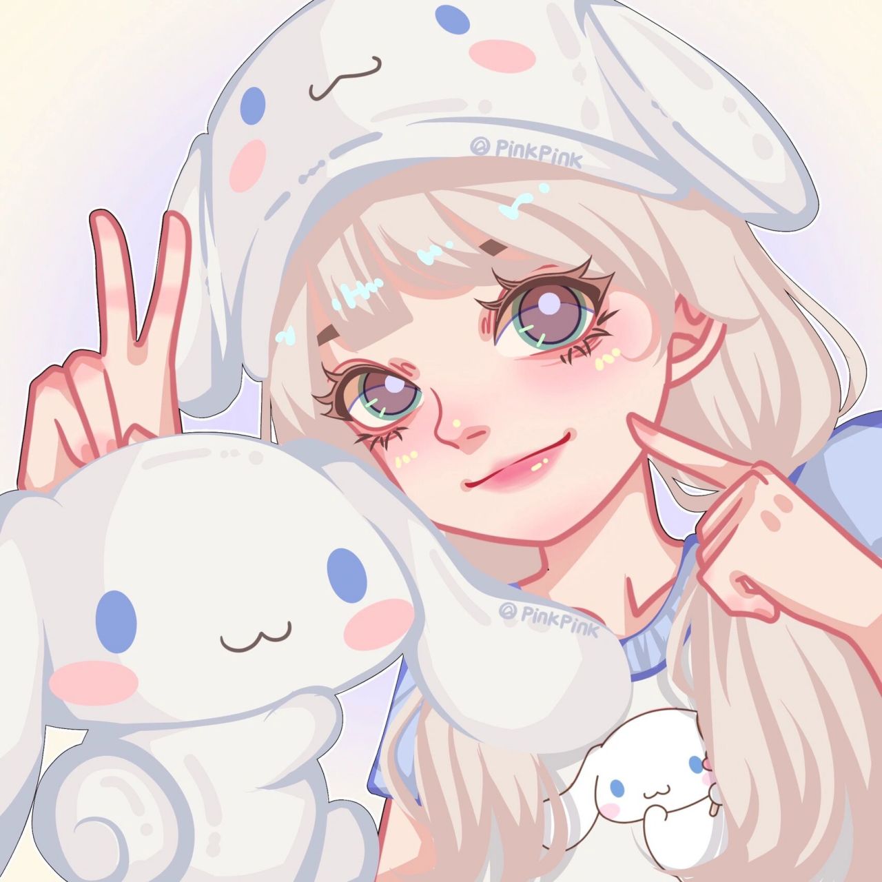 我真的好喜欢啊07 参考了之前的卡比 玉桂狗版甜妹头像这不就来了嘛