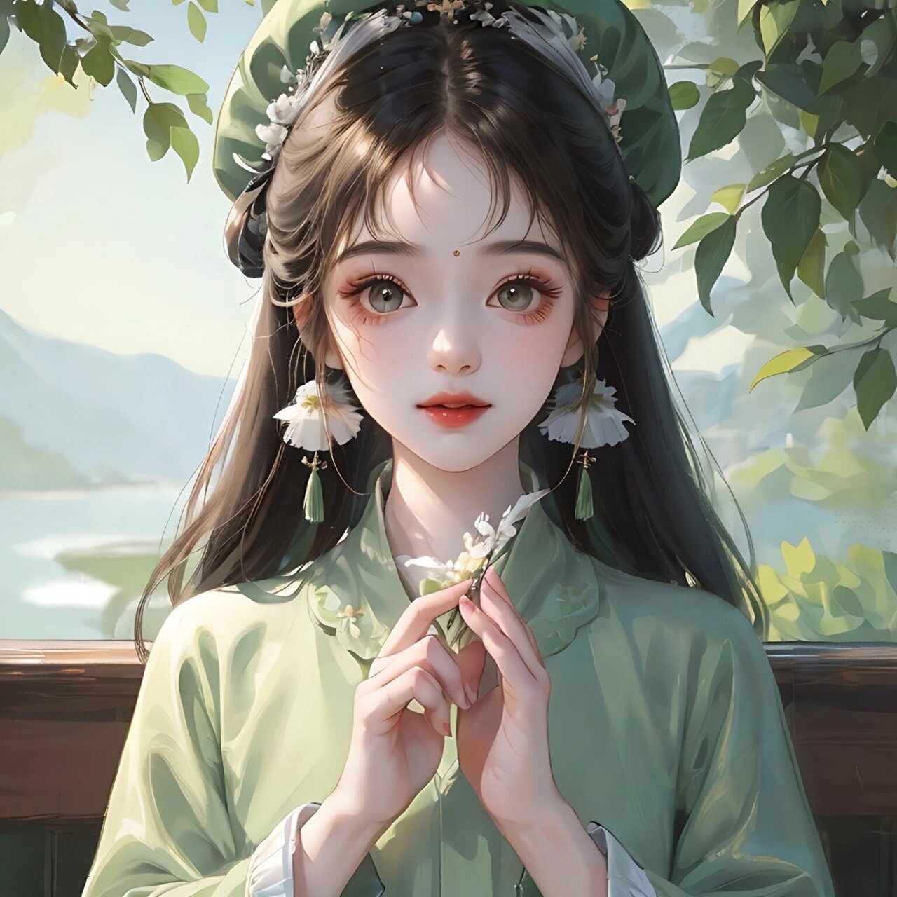 古风女生头像95 青丝蘸白雪,来路生云烟 青衫烟雨客,似是故人来.