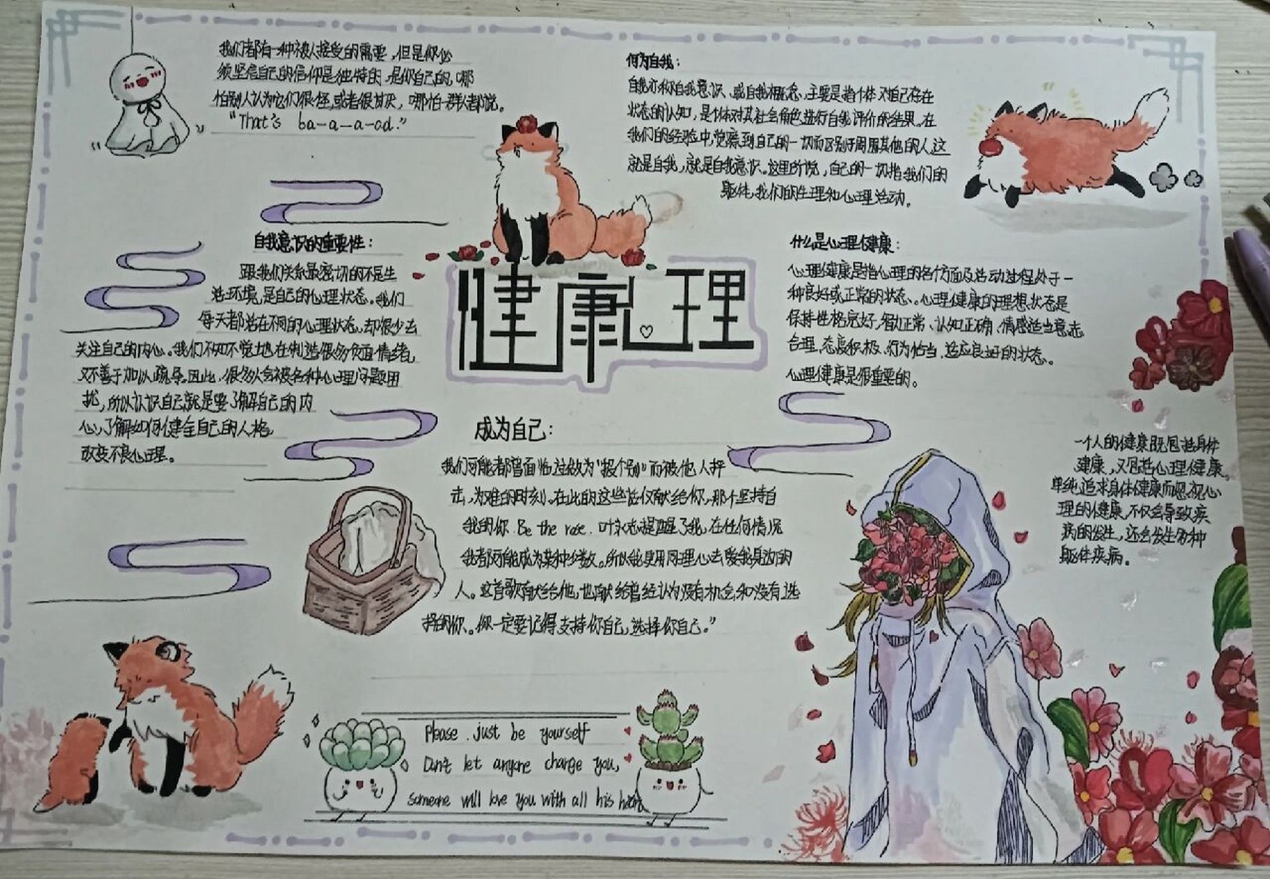 心理健康手抄报