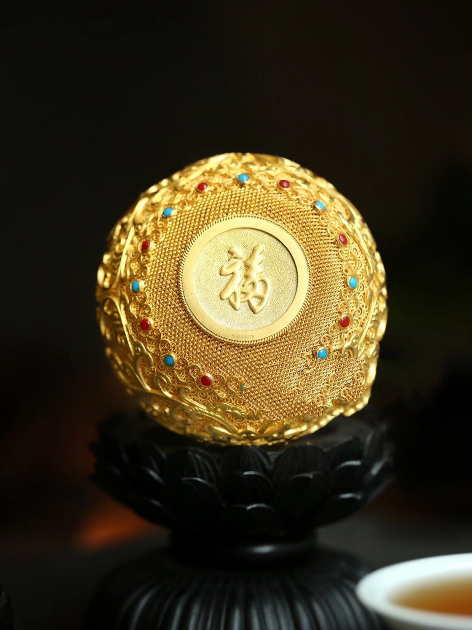 黄金摆件大葫芦91妥妥的收藏品 在我们家这种黄金的收藏品不算少囖