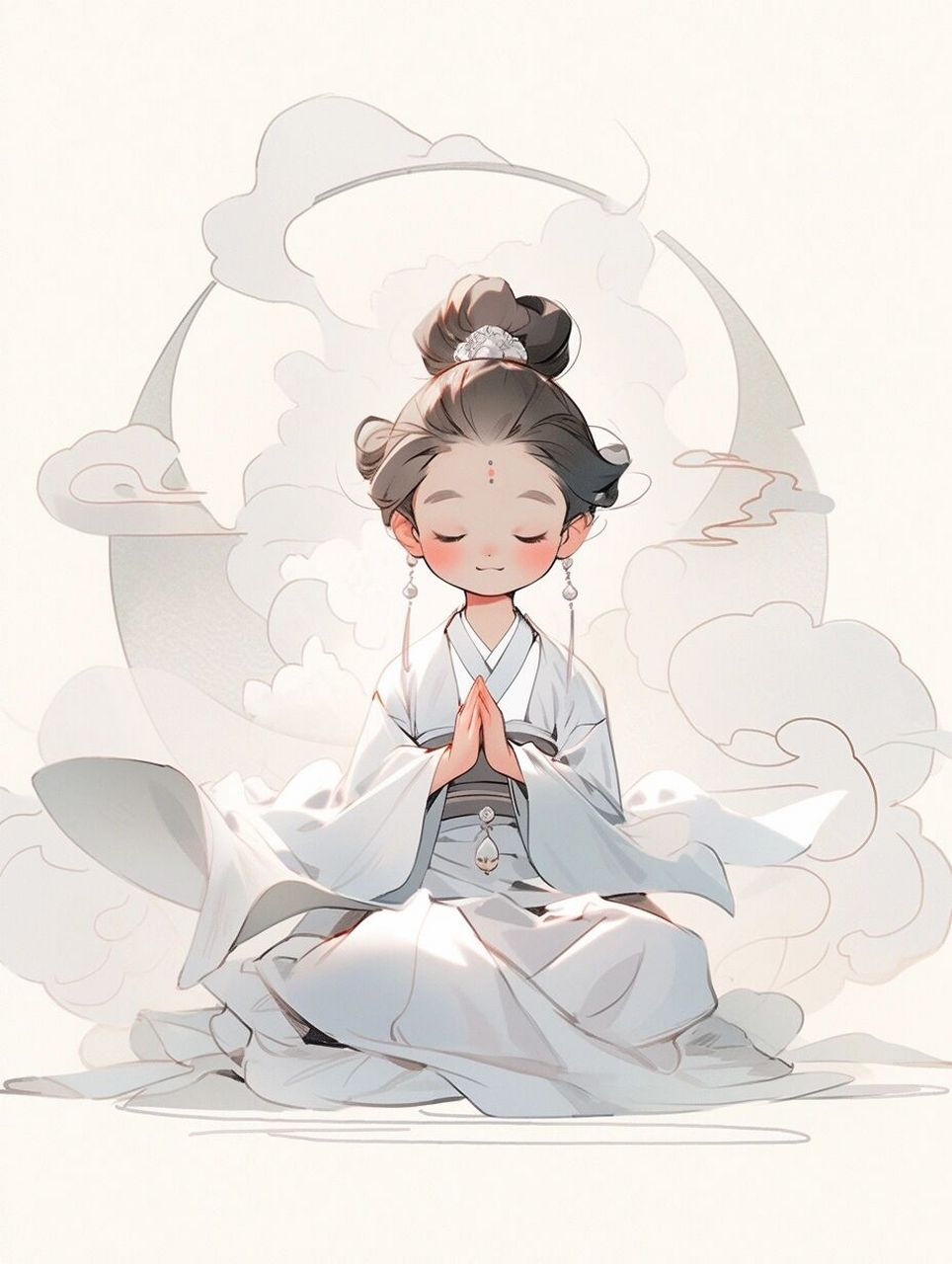 可爱治愈的佛系头像