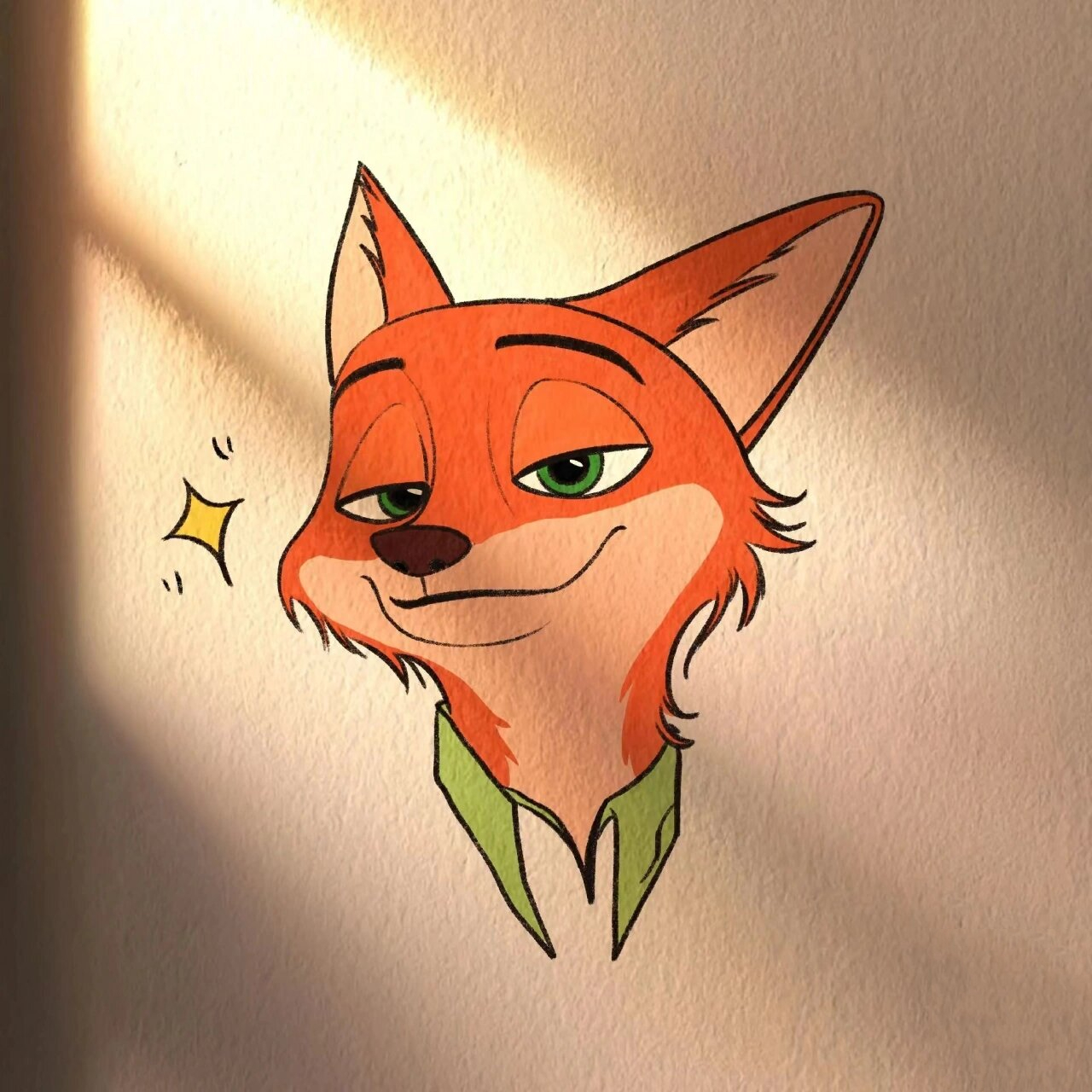 尼克狐尼克 简笔画