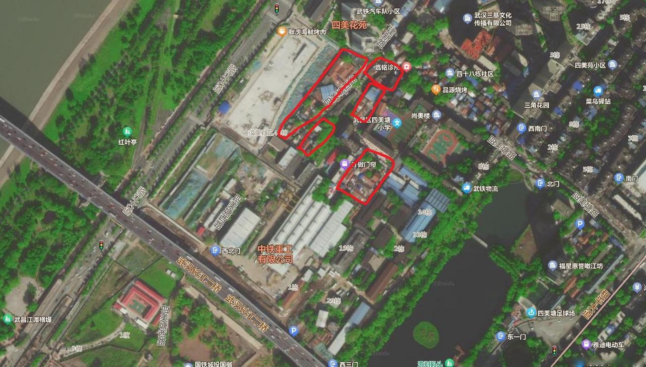 四美塘工业遗存扩大2号地块待拆迁范围