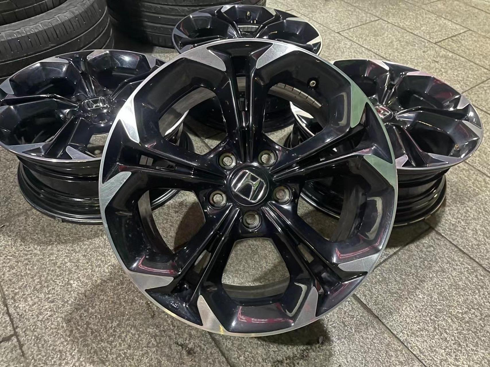 本田思域11代原厂17寸花瓣轮毂成色95新非常漂亮带原产静音模块