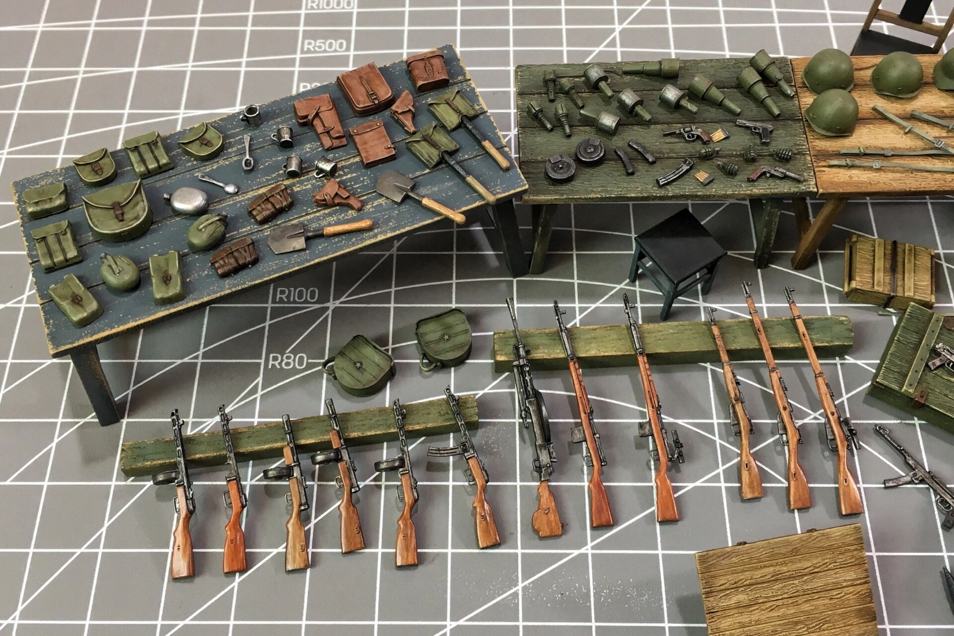 二战苏联单兵武器枪械装备 模型制作涂装 亲爱的达瓦里氏,你的装备到