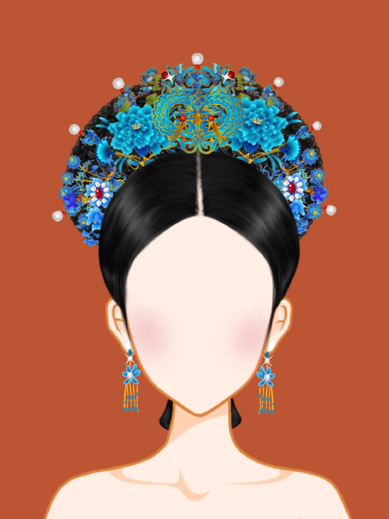 👉清宫钿子头鉴赏❗️❗️