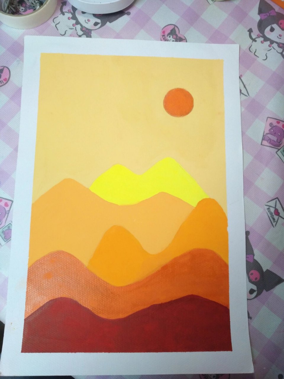 水粉冷暖对比 适合零基础,没有学过画画的宝宝.