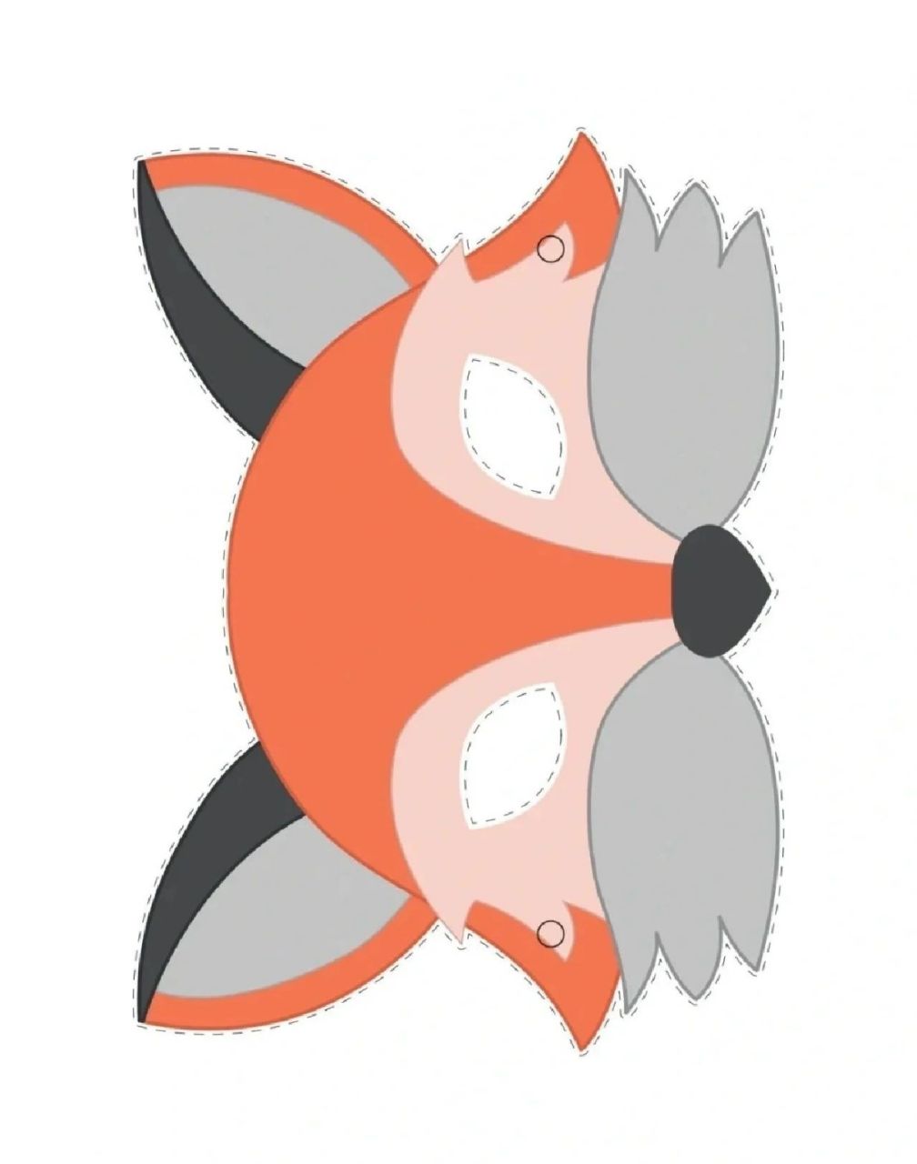 动物面具 可直接打印 表演区,角色区故事情景表演需要的动物面具 帮