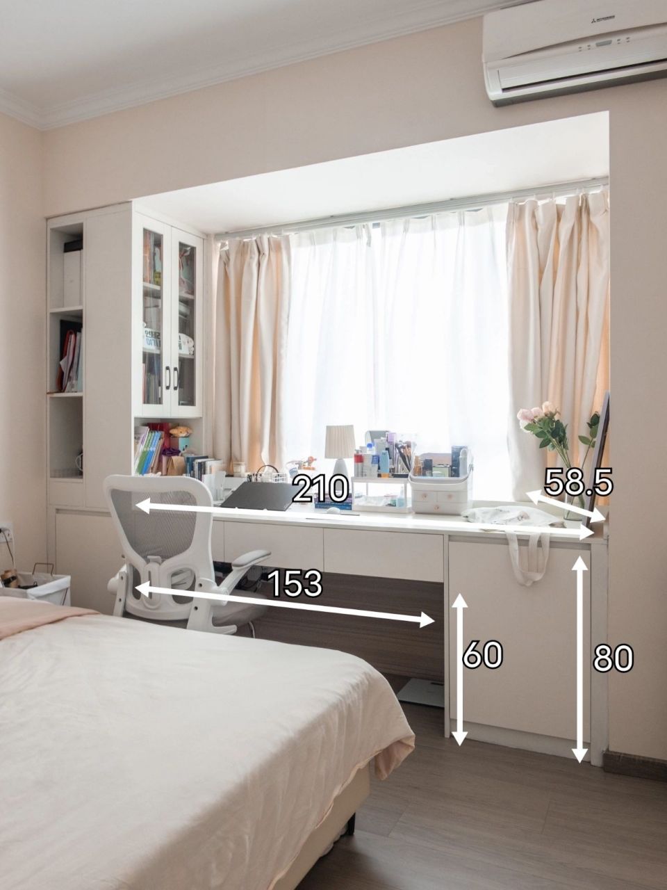 被6w人围观的飘窗书桌尺寸来啦!