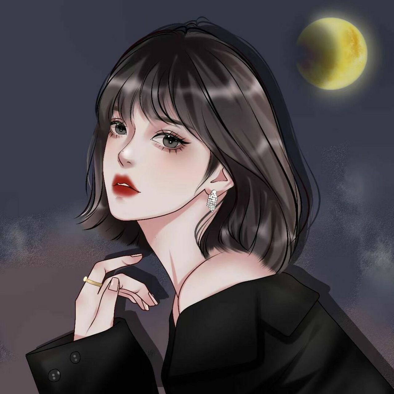 高级女生头像/短发少女/高冷温柔头像 真人转漫画头像,高冷女神范