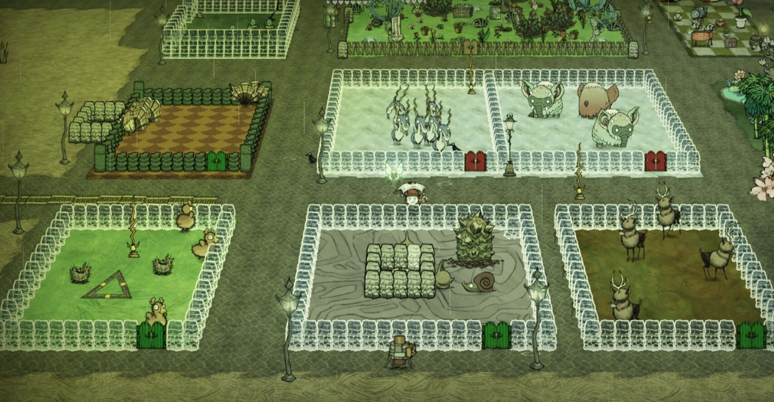 饥荒——养殖区 分享一下家园里养的一些可吃还有可不吃的小动物们 p1