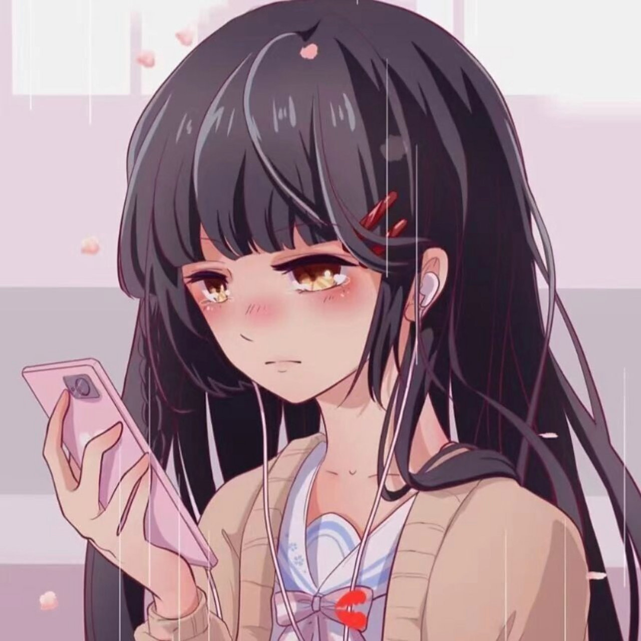 女生动漫头像(悲伤)