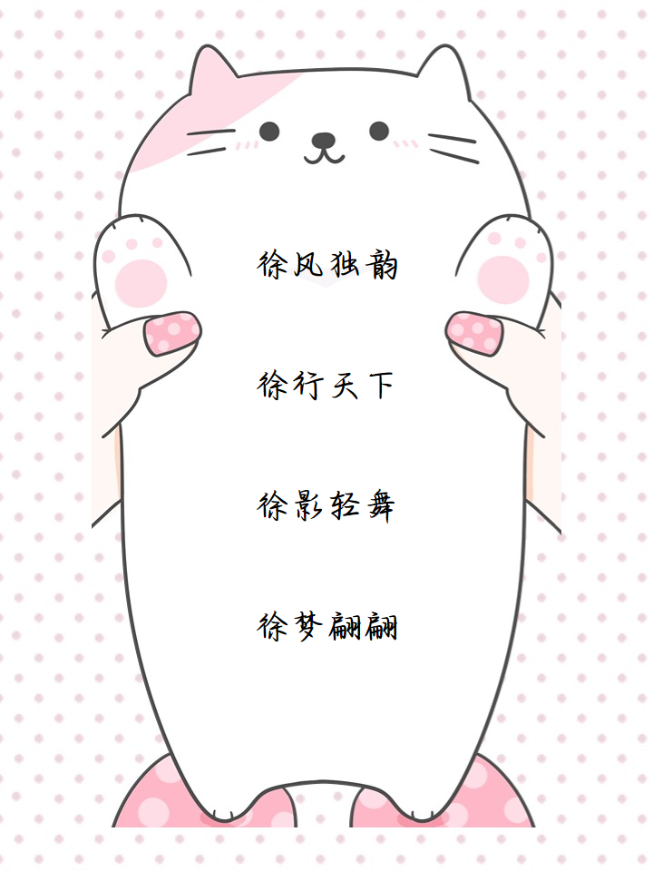 独一无二的徐字微信名