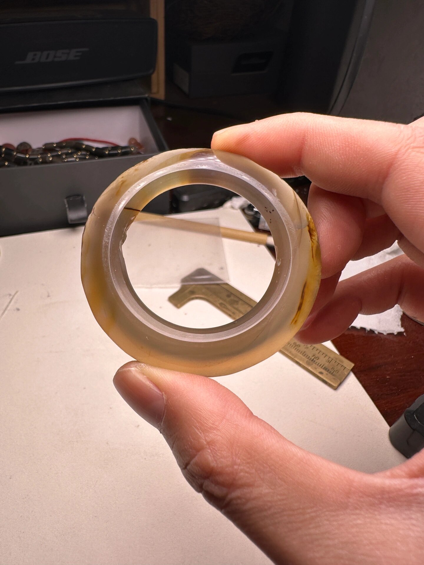 战汉玛瑙环 战国三才环