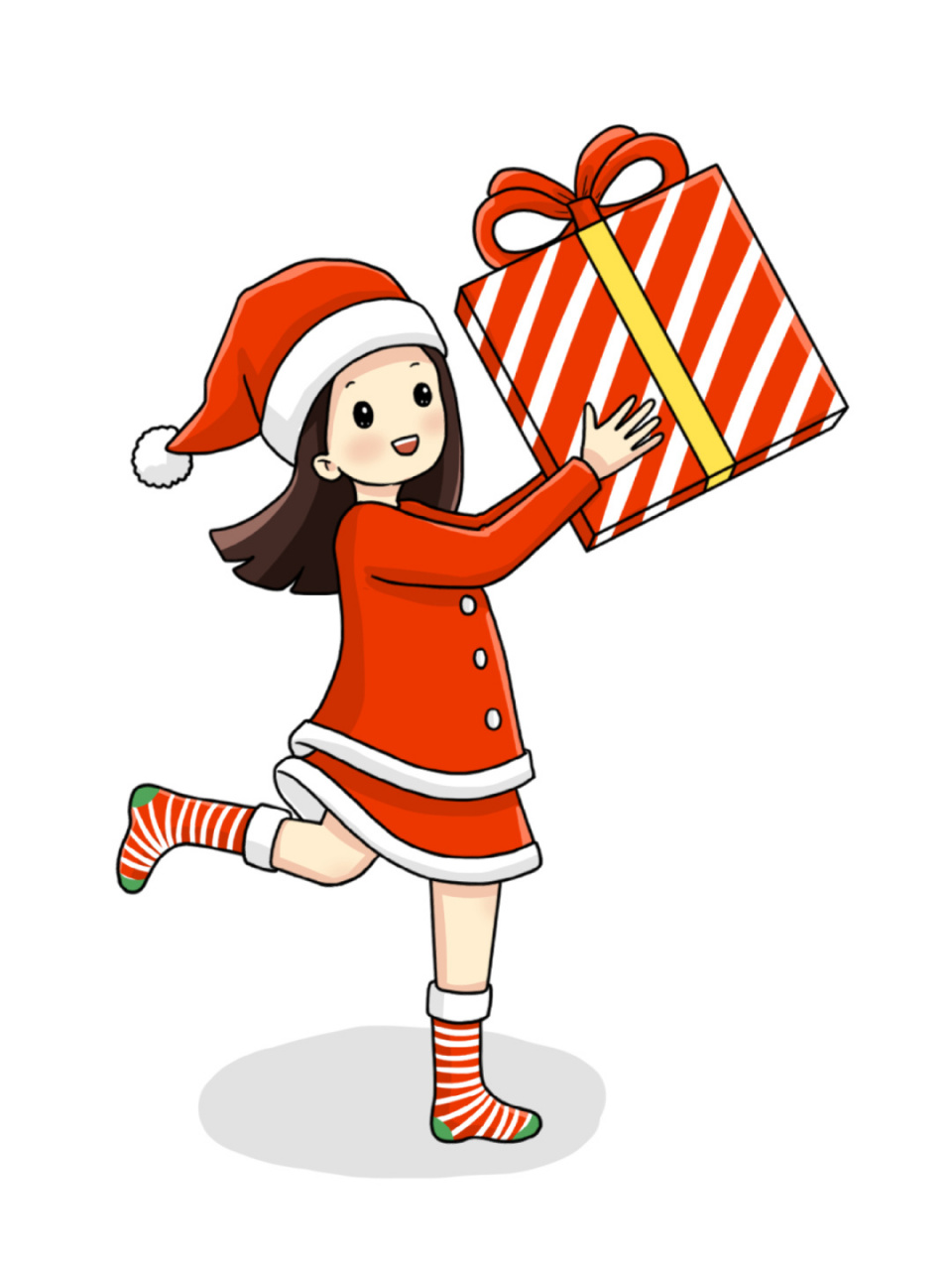 🎄这一组圣诞女孩主要以圣诞元素加一个可爱的女孩收礼物的主题