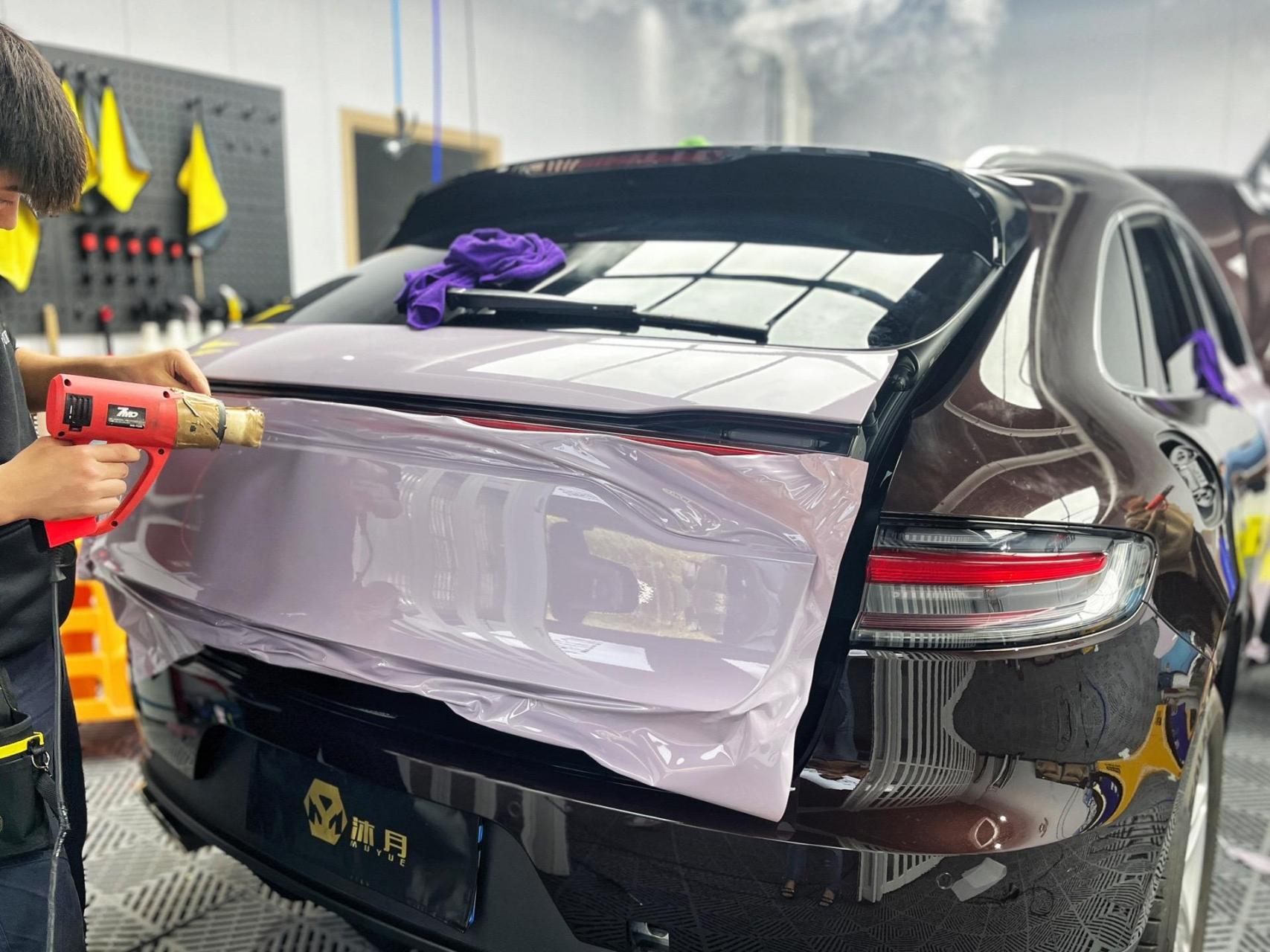 保时捷macan改色贴膜cys迷雾灰紫 小姐姐们无法拒绝的颜色～ 03