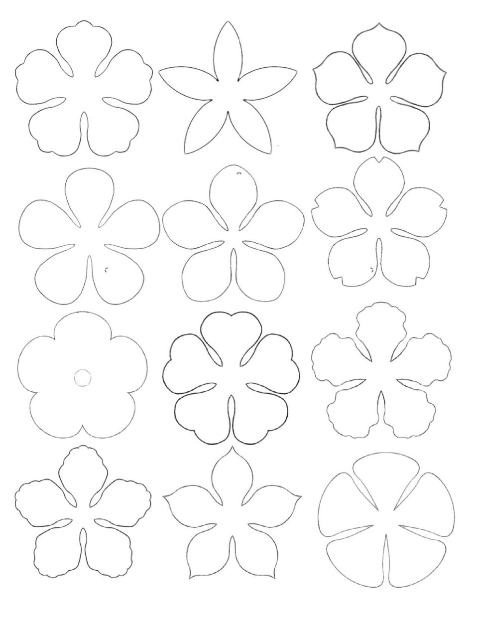 热缩图纸 五瓣花和三瓣花合集 集美们留赞自取 两页画了大半天 宝宝