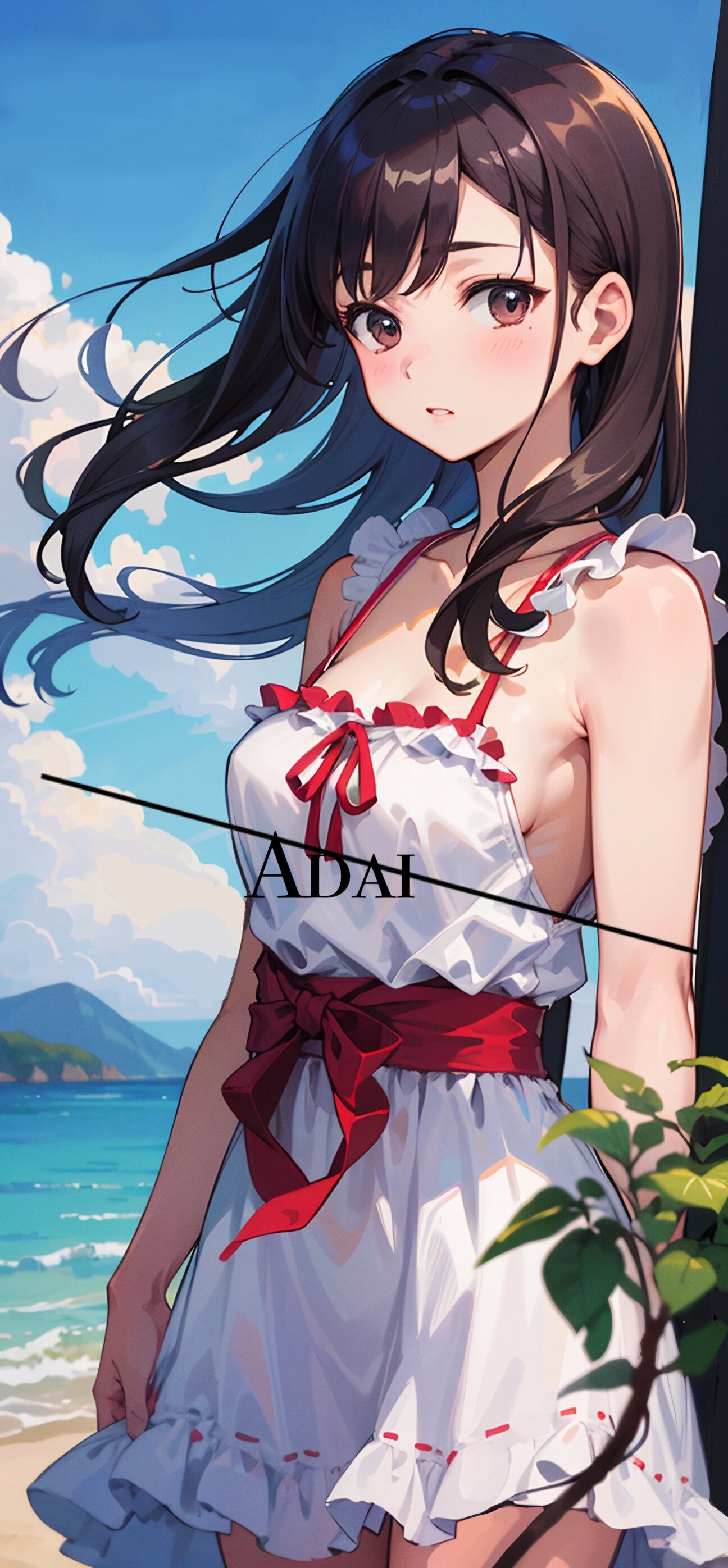 二次元壁纸|夏日海滩9215美少女