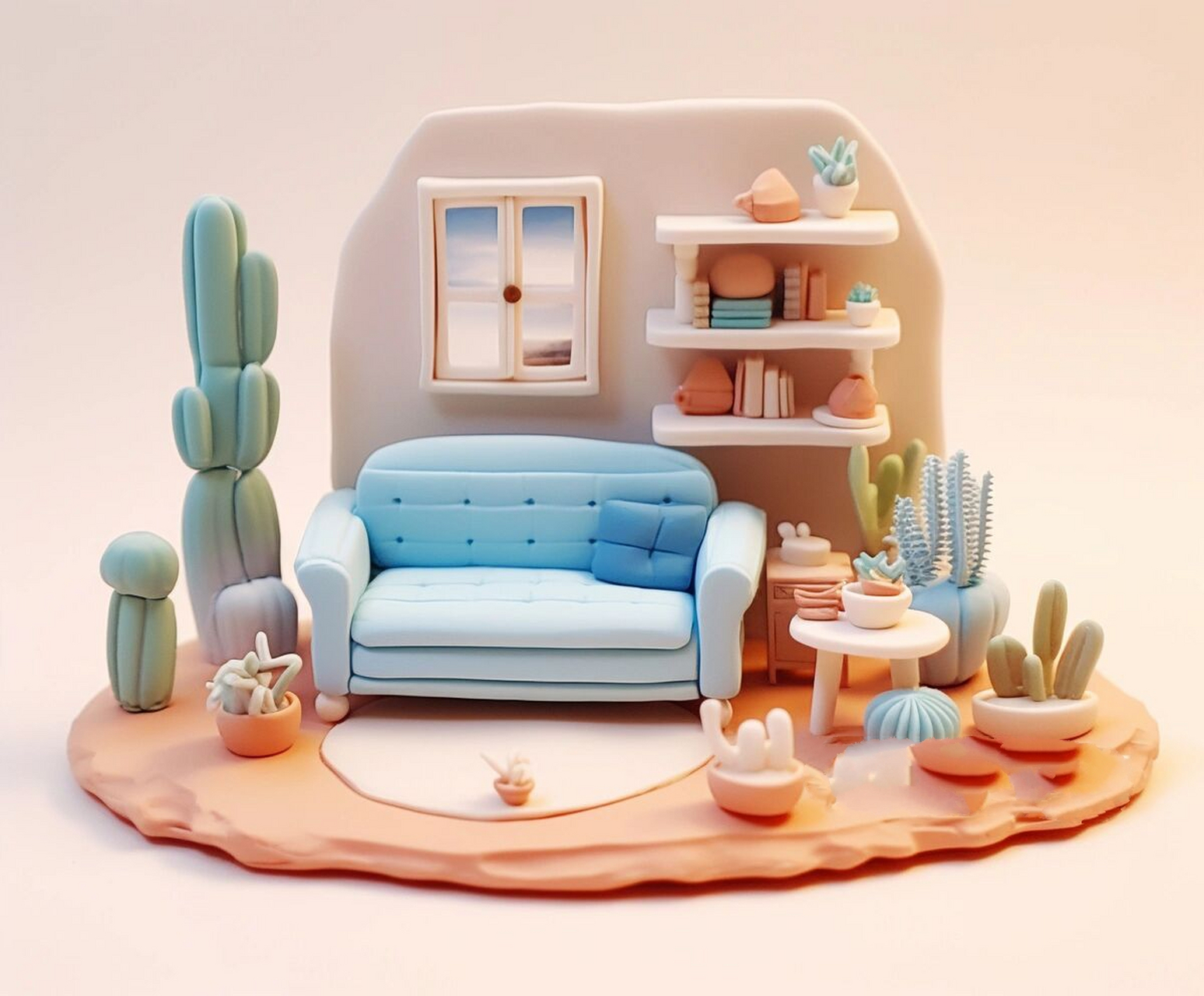 粘土~整洁的客厅超喜欢简约风治愈了