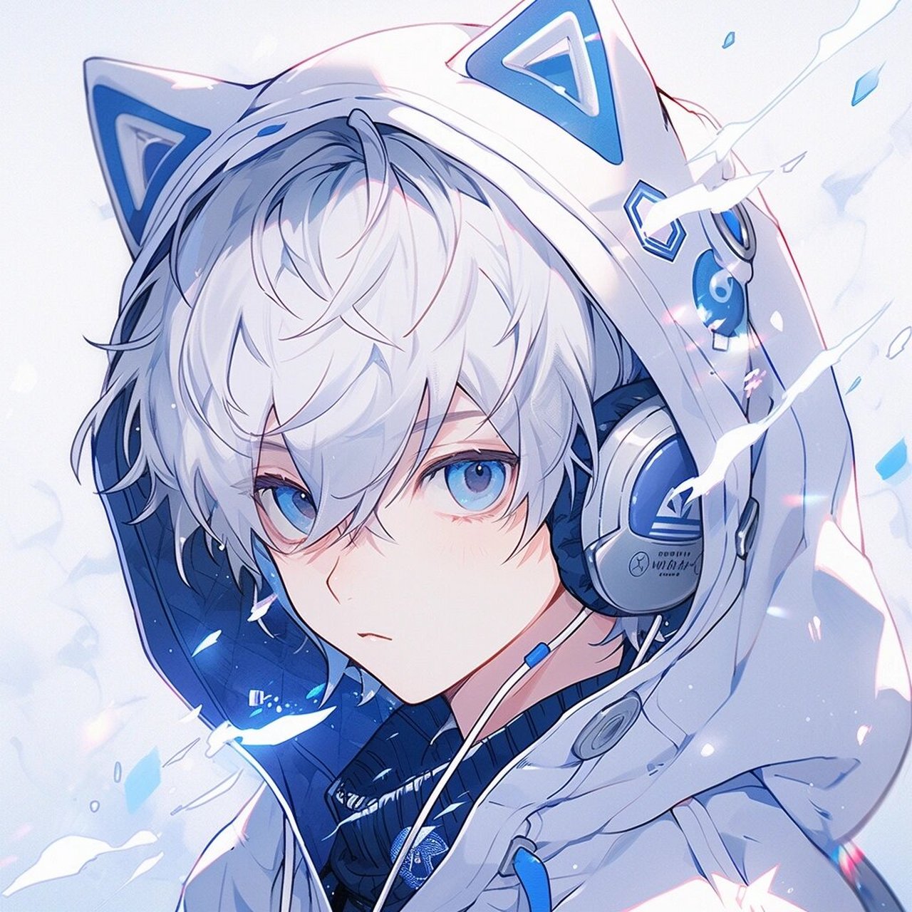 蓝色系动漫男头|男生头像|男头