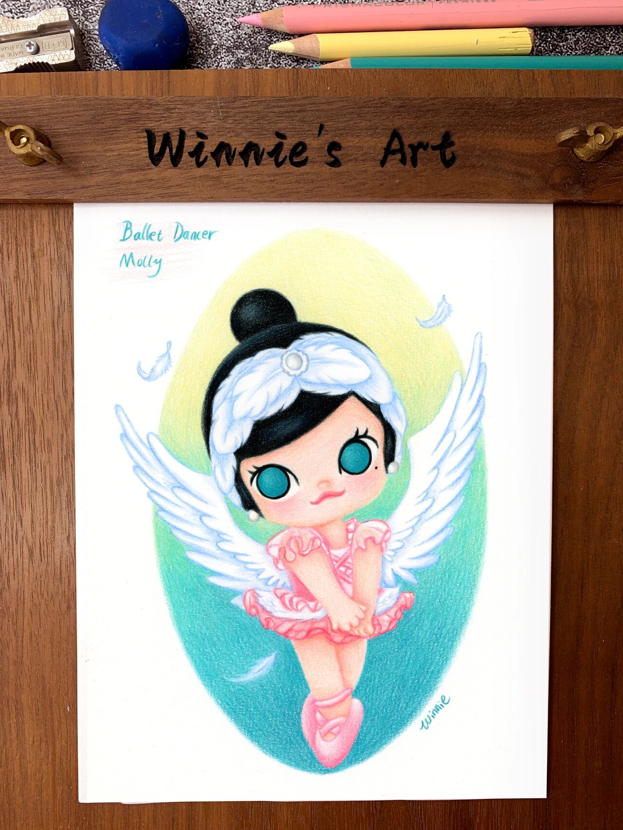 【手绘彩铅盲盒】molly芭蕾舞者/附线稿