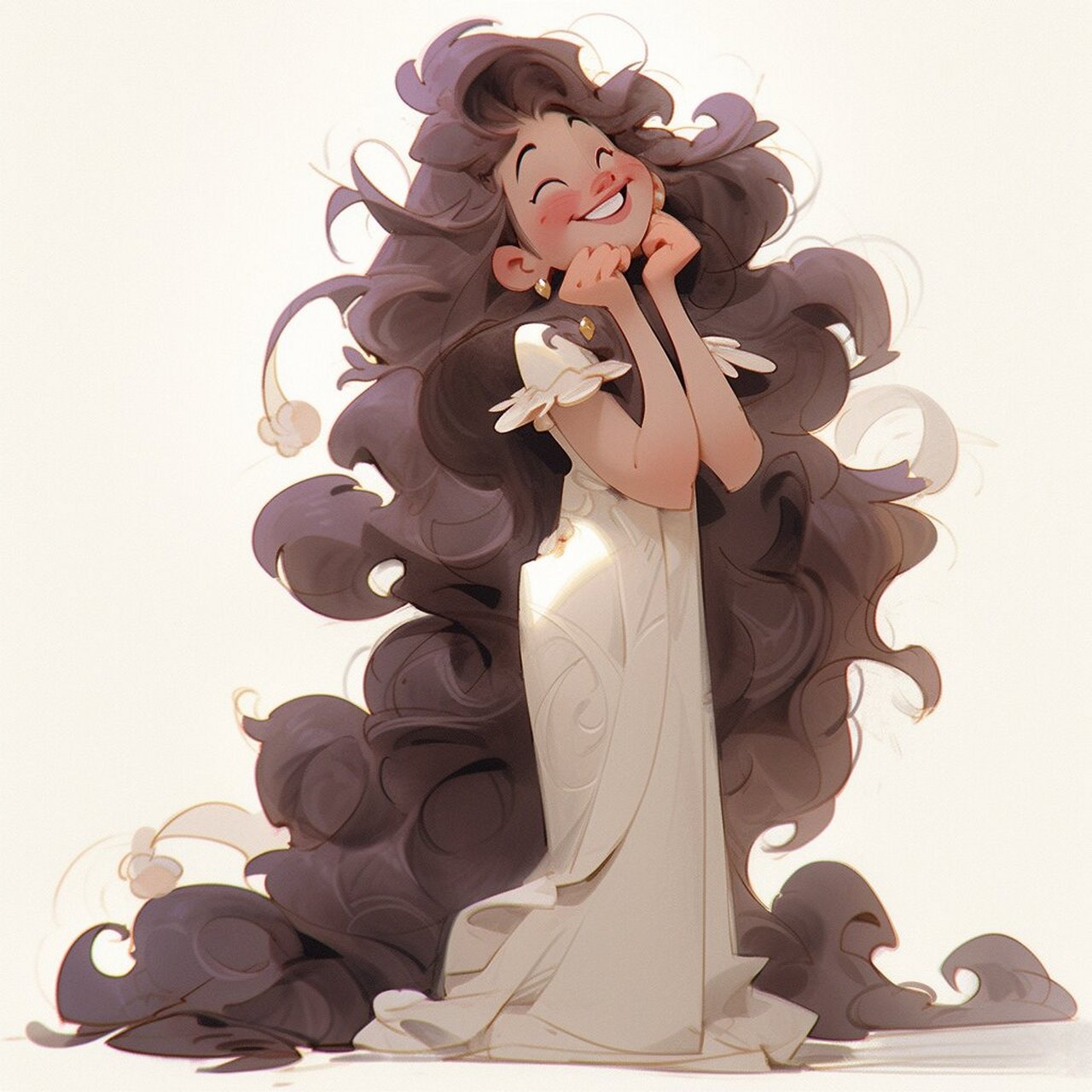 迪士尼紫发公主|midjourney|热情与浪漫 也许是糖沉在了杯底,摇一摇试